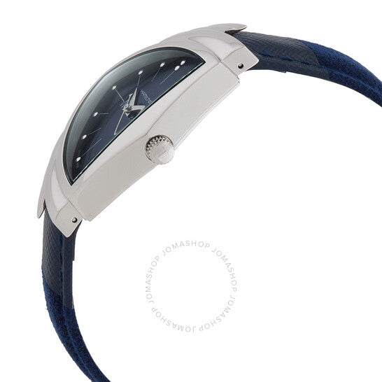 ساعة هاميلتون فينتورا كوارتز نسائية بمينا زرقاء