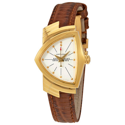 Hamilton, Ventura White Dial Shield Shaped Ladies Watch