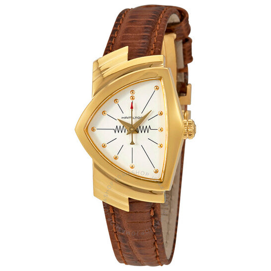 Hamilton, Ventura White Dial Shield Shaped Ladies Watch