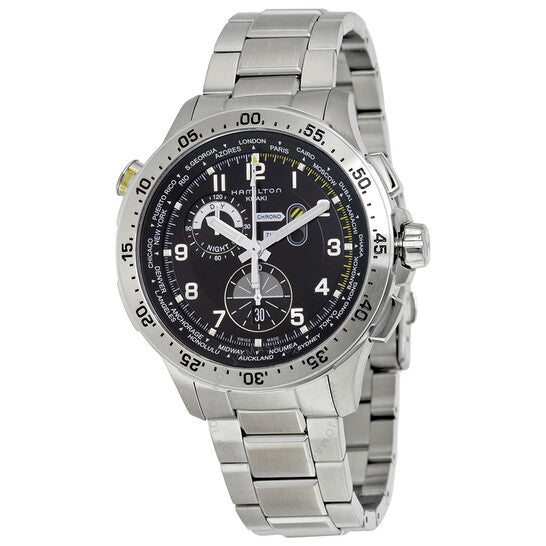 Hamilton, Worldtimer Chronograph Black Dial Men's Watch