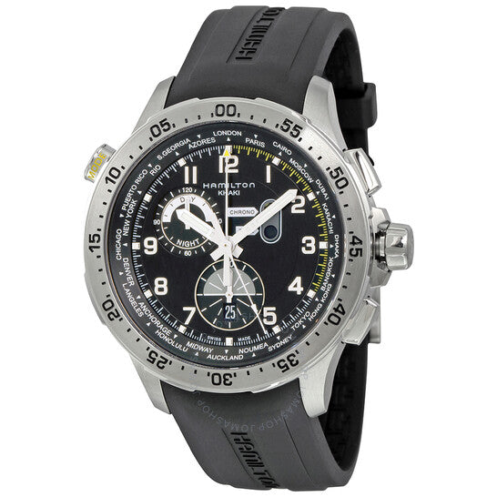 Hamilton, Worldtimer Chronograph Black Dial Men's Watch