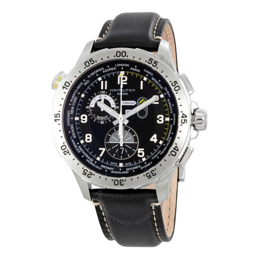 Hamilton, Worldtimer Chronograph Black Dial Men's Watch