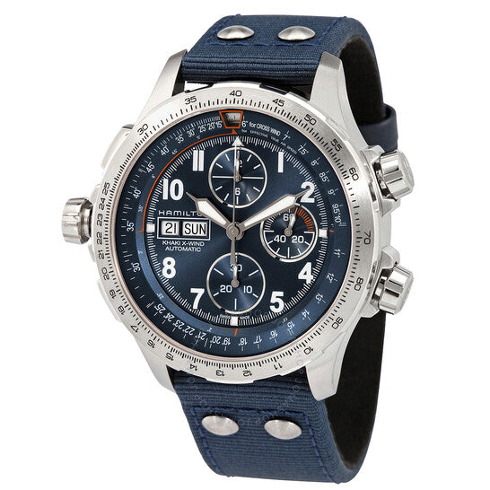 Hamilton, X-Wind Lefty Chronograph Automatic Blue Dial Men's Watch