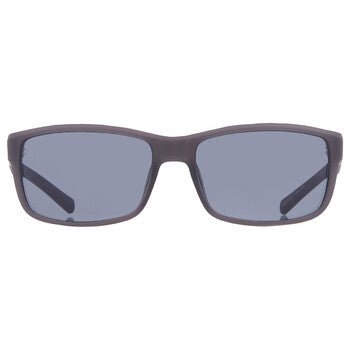 Blue Mirror Rectangular Men's Sunglasses