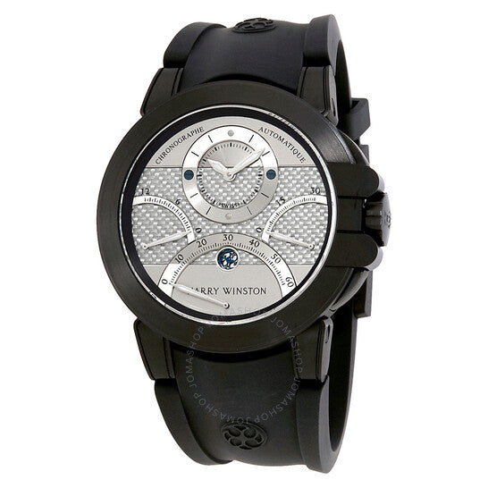 Harry Winston, Ocean Triple Retrograde Chronograph Automatic Silver Dial Men's Watch
