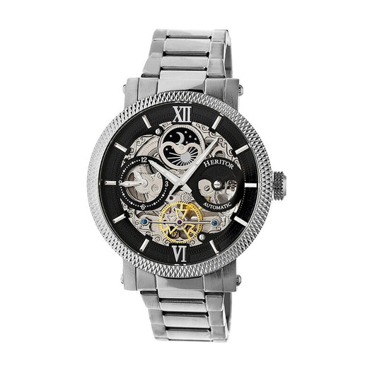 Aries Black Skeleton Dial Automatic Men's Watch