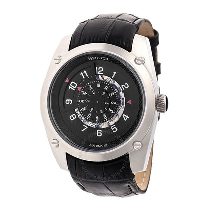 Heritor, Daniels Automatic Black Dial Men's Watch