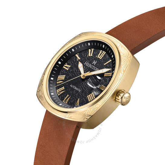 Heritor, Davenport Black Dial Men's Watch