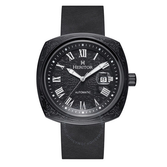 Heritor, Davenport Black Dial Men's Watch