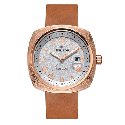 Heritor, Davenport Silver-tone Dial Men's Watch