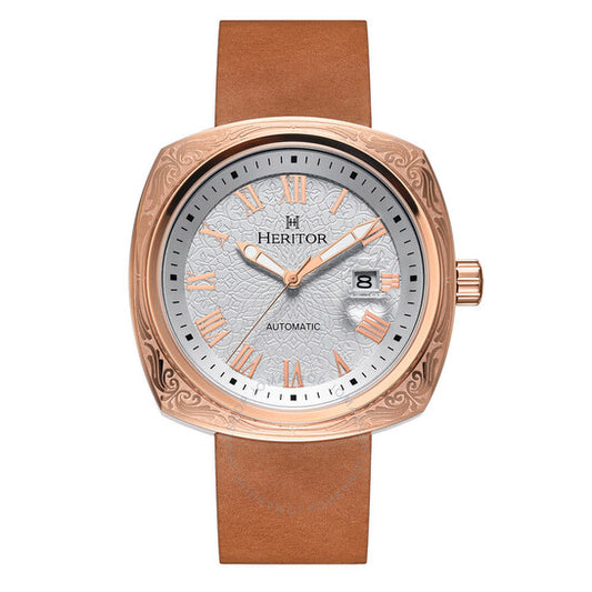 Heritor, Davenport Silver-tone Dial Men's Watch