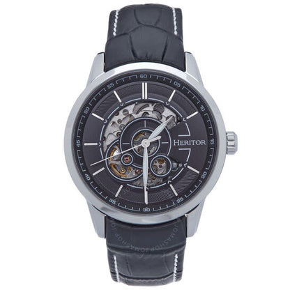 Heritor, Davies Black Dial Men's Watch