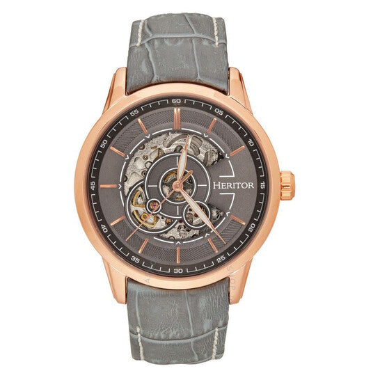 Heritor, Davies Automatic Grey Dial Men's Watch