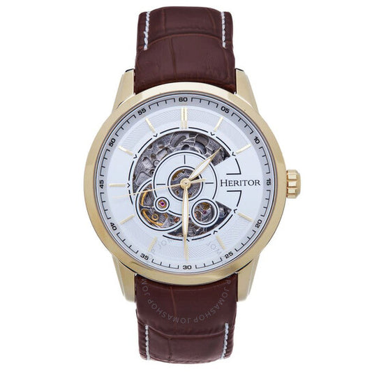 Heritor, Davies White Dial Men's Watch