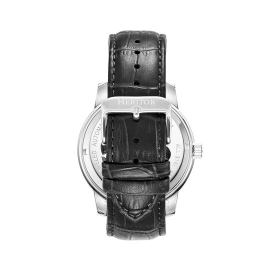 Heritor, Emmanuel Automatic Silver Dial Men's Watch