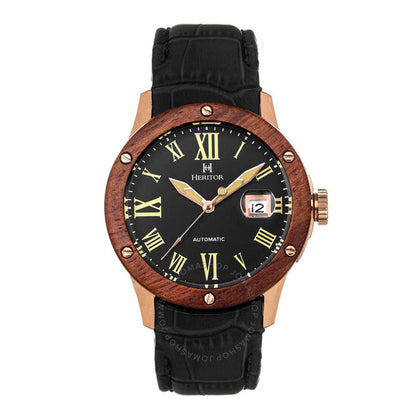 Heritor, Everest Black Dial Men's Watch