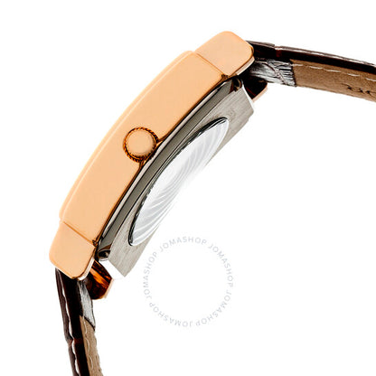 Heritor, Frederick Automatic Silver Dial Brown Leather Men's Watch