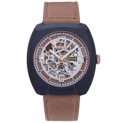 Heritor, Gatling Automatic Rose Gold Dial Men's Watch