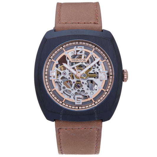 Heritor, Gatling Automatic Rose Gold Dial Men's Watch
