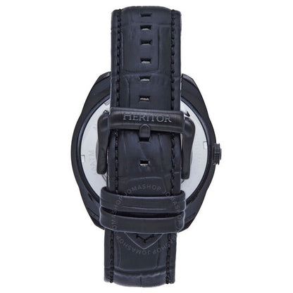 Heritor, Roman Black Dial Men's Watch