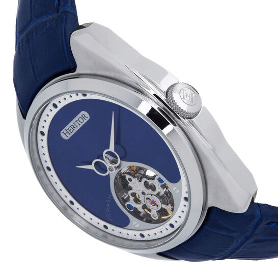 Heritor, Roman Blue Dial Men's Watch