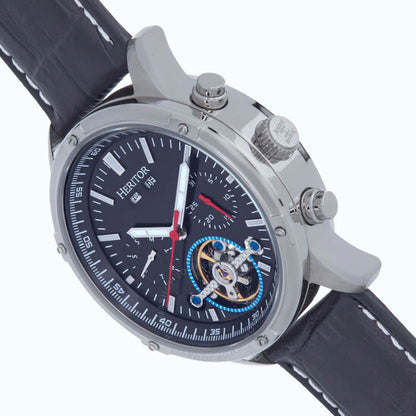 Heritor, Wilhelm Black Dial Men's Watch