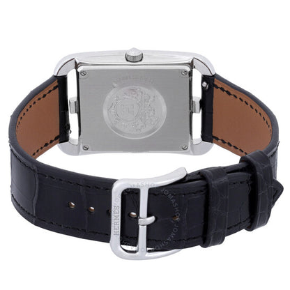 ساعة هيرمس كيب كود كوارتز بمينا سوداء للسيدات