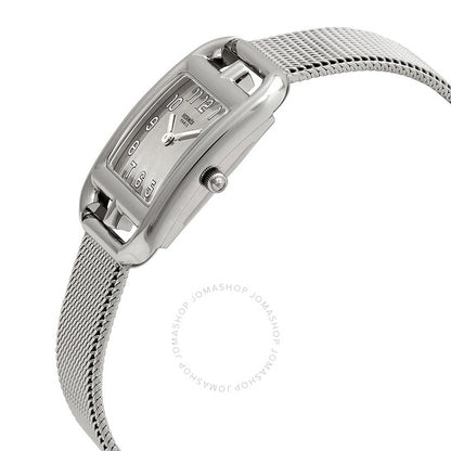 ساعة هيرمس كيب كود كوارتز فضية اللون للسيدات