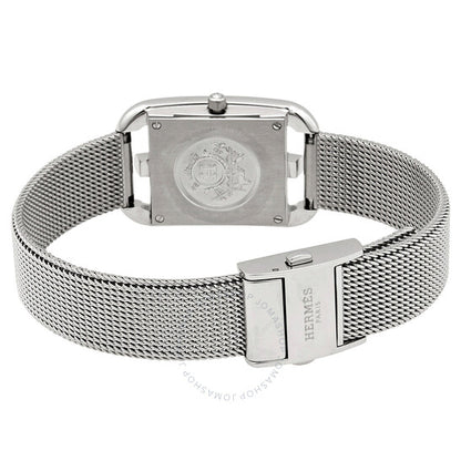 ساعة هيرمس كيب كود كوارتز فضية اللون للسيدات