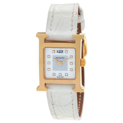 Hermes, Heure H Mini Model Quartz Diamond Ladies Watch