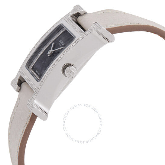 Hermes, Heure H Quartz Diamond Black Dial Ladies Watch