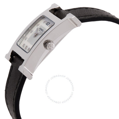 Hermes, Heure H Quartz Diamond White Dial Ladies Watch