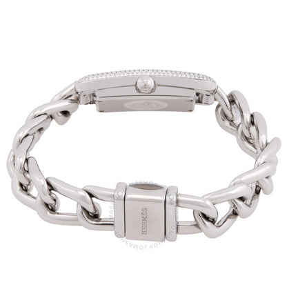 ساعة هيرمس نانتوكيت النسائية الصغيرة المصنوعة من الكوارتز والألماس