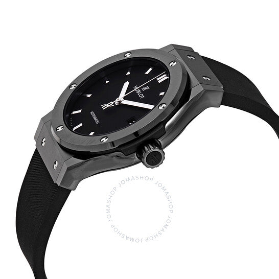 هوبلو، ساعة كلاسيك فيوجن أوتوماتيكية للرجال بمينا أسود