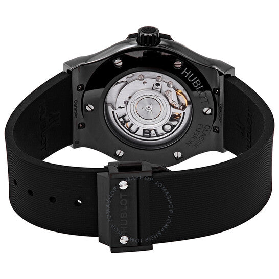 هوبلو، ساعة كلاسيك فيوجن أوتوماتيكية للرجال بمينا أسود