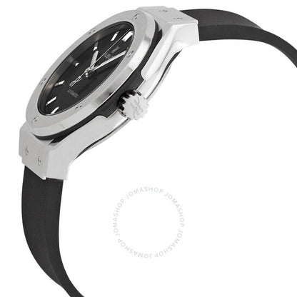 ساعة هوبلو كلاسيك فيوجن أوتوماتيكية بقرص أسود