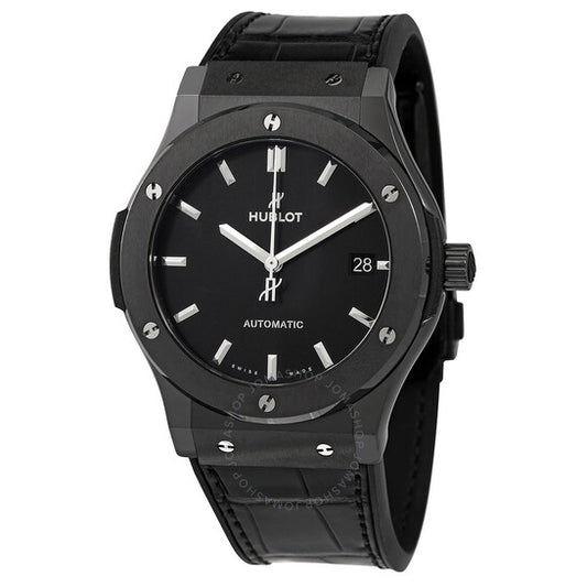 Hublot, Classic Fusion Automatic Leather Black Dial Men's Watch 511.CM.1171.RX