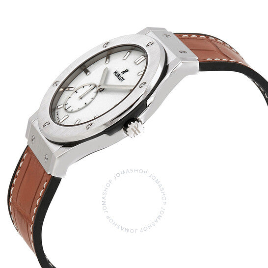 هوبلو، ساعة كلاسيك فيوجن أوتوماتيكية للرجال بمينا فضي