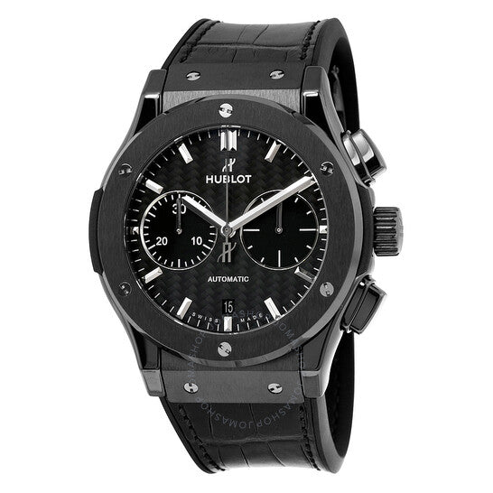 Hublot, Classic Fusion Black Ceramic Case Chronograph Watch