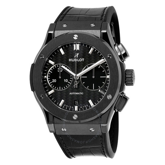Hublot, Classic Fusion Black Ceramic Case Chronograph Watch