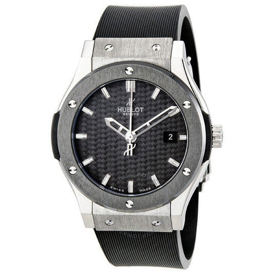Hublot, Classic Fusion Black Dial Automatic Rubber Strap Men's Watch