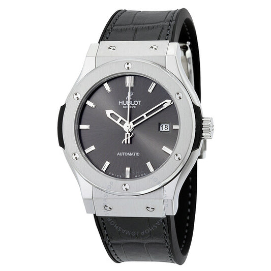 Hublot, Classic Fusion Black Dial Black Leather Men's Watch 542NX7070LR