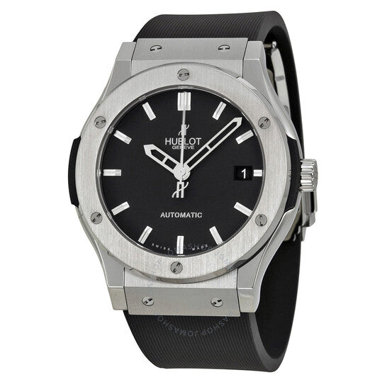 Hublot, Classic Fusion Black Dial Black Rubber Men's Watch
