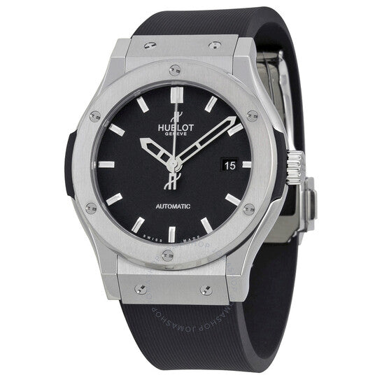 Hublot, Classic Fusion Black Dial Black Rubber Men's Watch