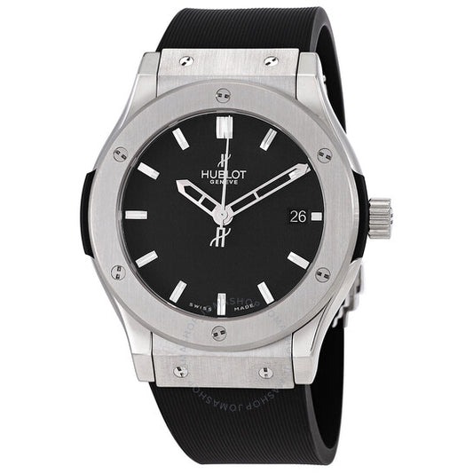 Hublot, Classic Fusion Black Dial Black Rubber Strap Men's Watch