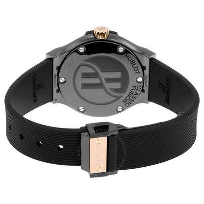 ساعة هوبلو كلاسيك فيوجن كوارتز بمينا سوداء للسيدات