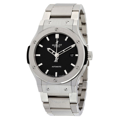 Hublot, Classic Fusion Black Dial Titanium Automatic Men's Watch