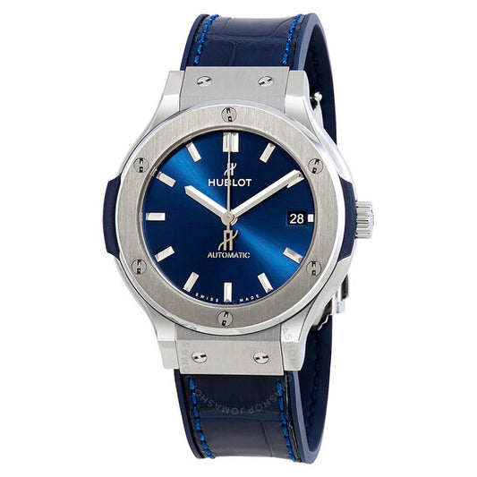 Hublot, Classic Fusion Automatic Blue Sunray Dial Titanium 38mm Men's Watch
