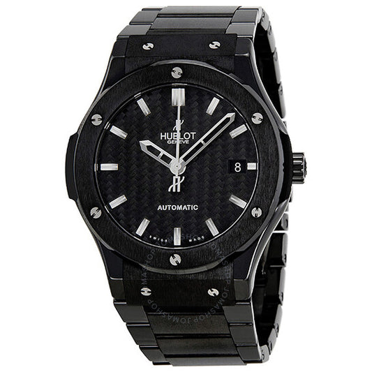 Hublot, Classic Fusion Carbon Fiber Dial Black Ceramic Men's Watch 511CM1770CM