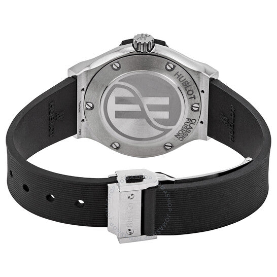 Hublot, Classic Fusion Mat Black Dial Ladies Diamond Watch